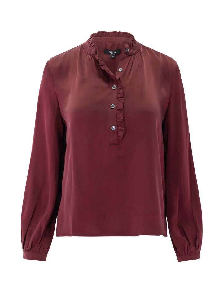 sien blouse in garnet