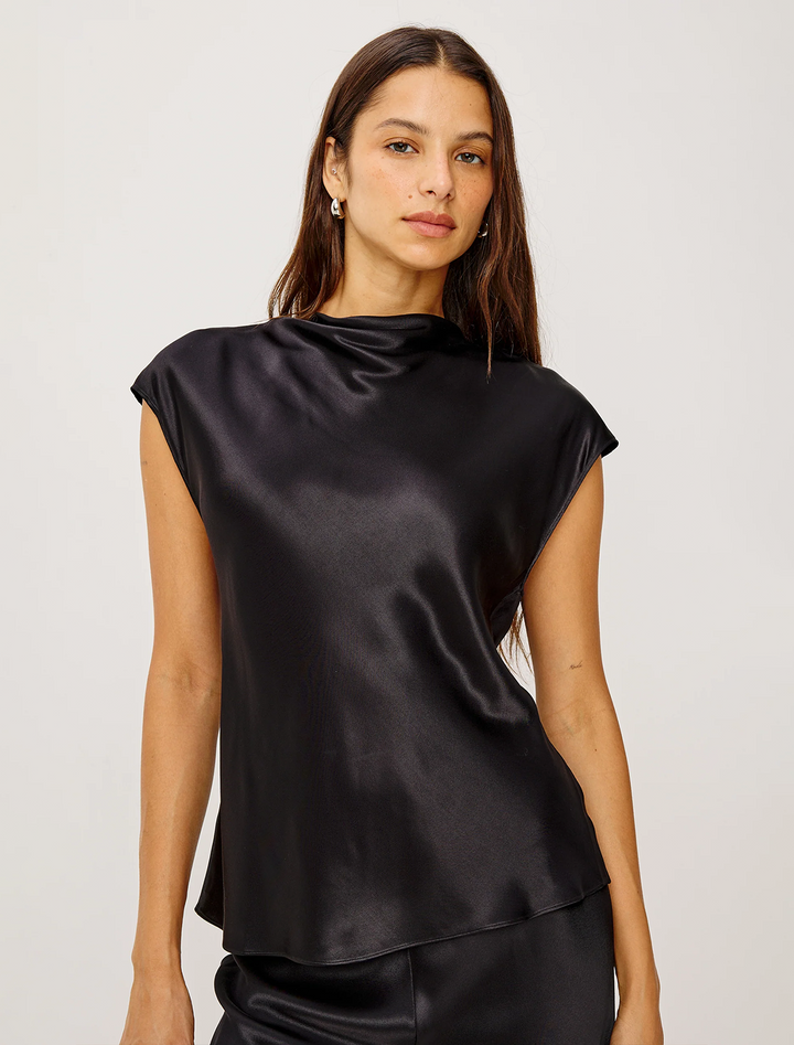loretta top in black