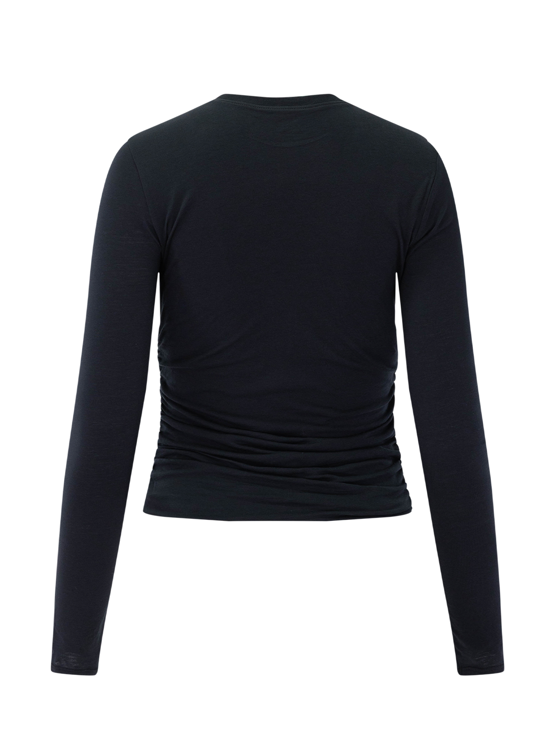 melle long sleeve tee  in black