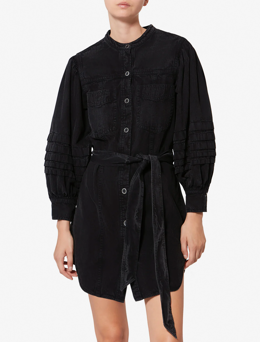 moe dress in faded black