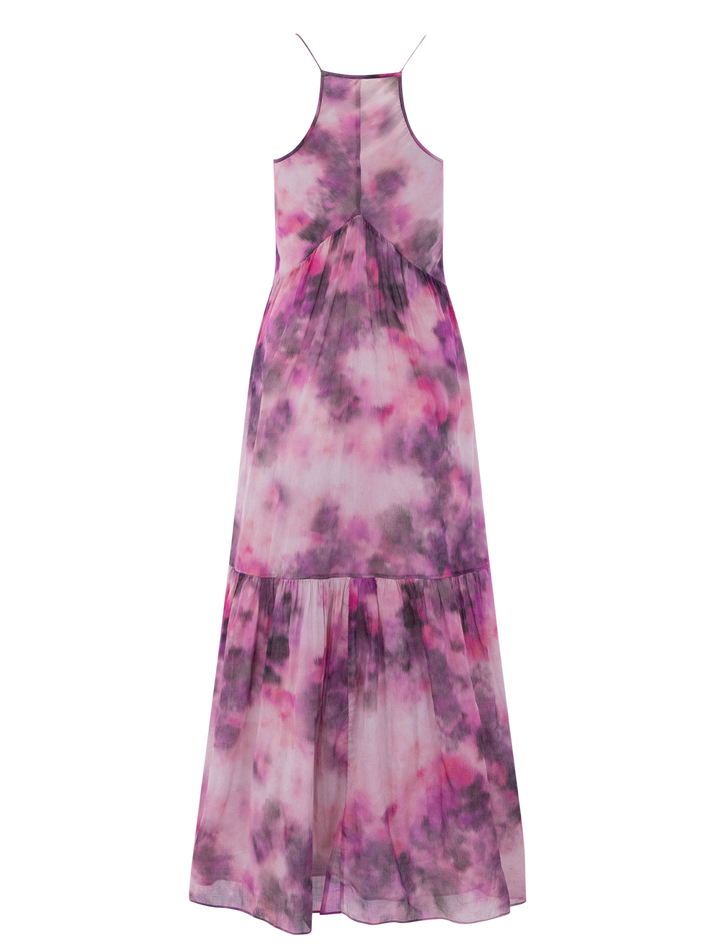 vasmila dress in pink tie dye
