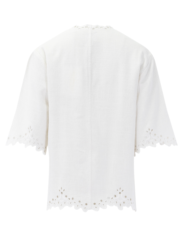shana tunic in white