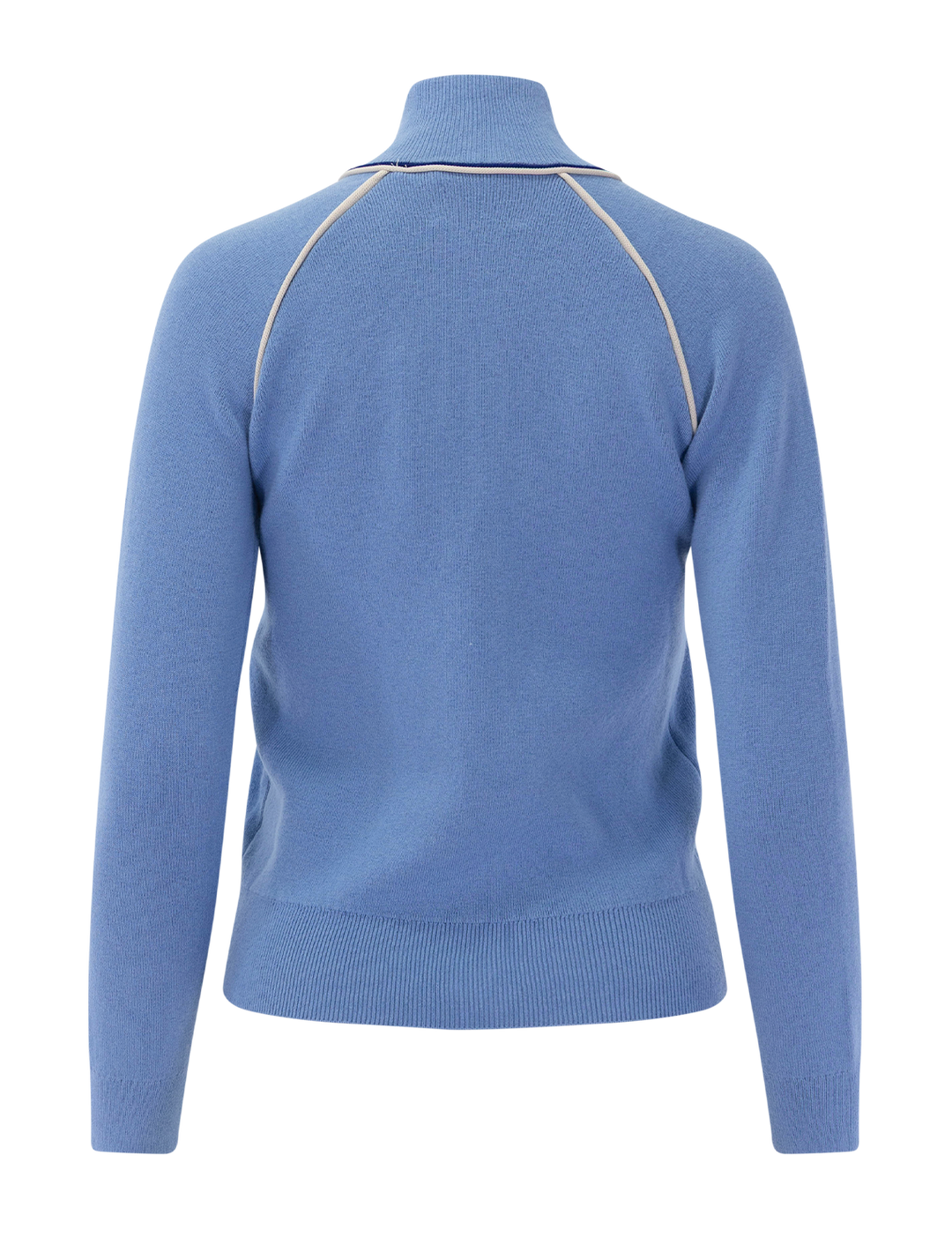 lanya zip sweater in dusky blue