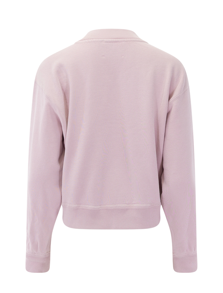 embroidered logo simony sweatshirt in light pink