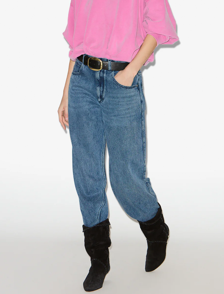 jenny jean in light blue fluid denim