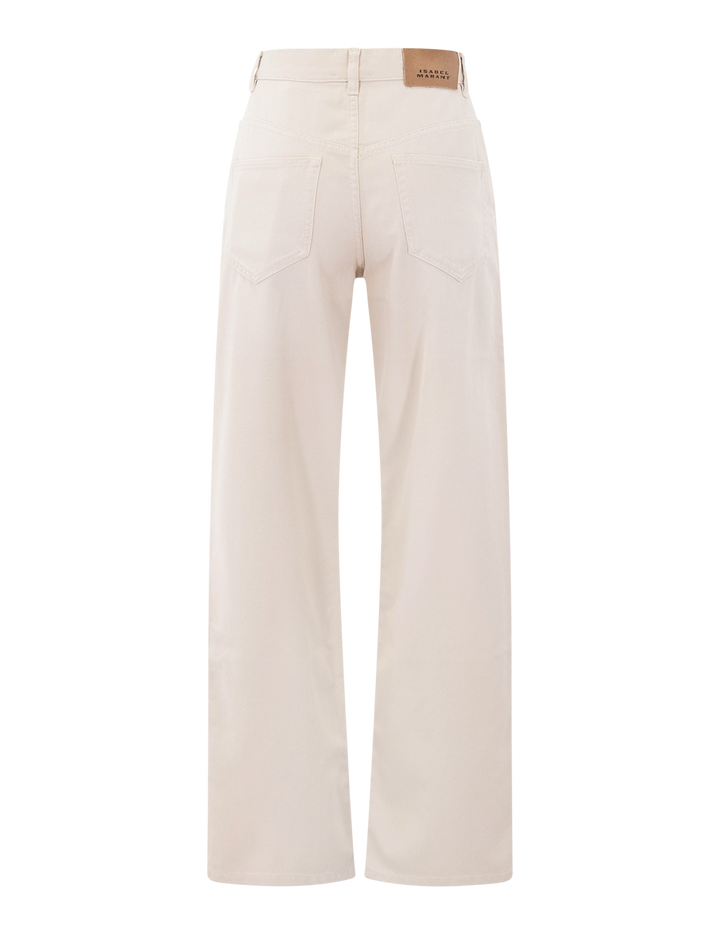 jenny jean in ecru fluid denim