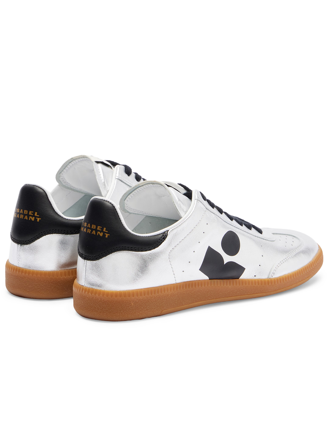 kaycee sneaker in silver and black