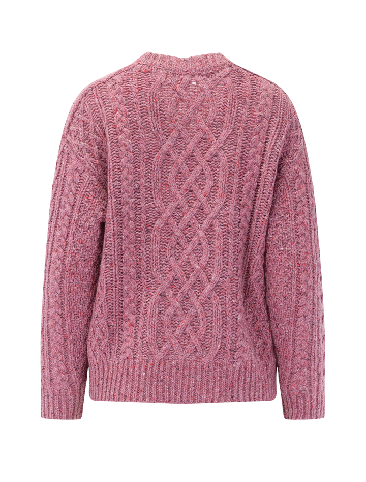 madalyn sweater in berry donegal