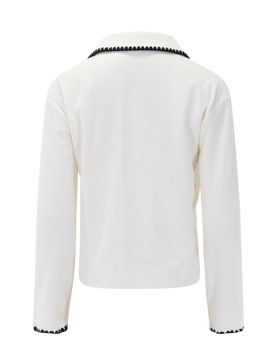 cati terry tunic in ivory