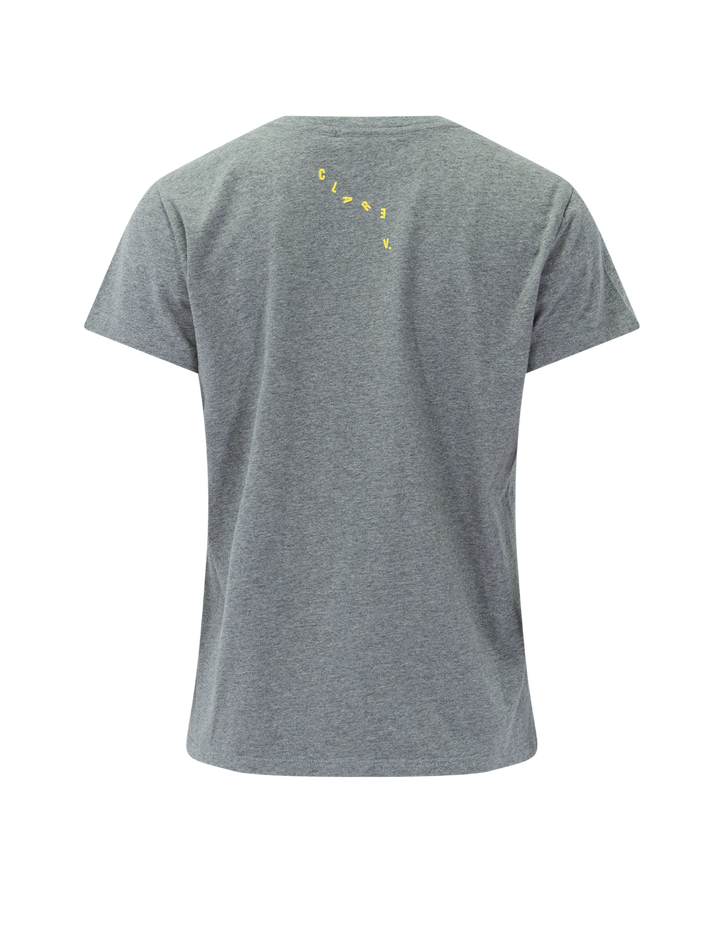 liberez les sardines tee in grey melange and marigold