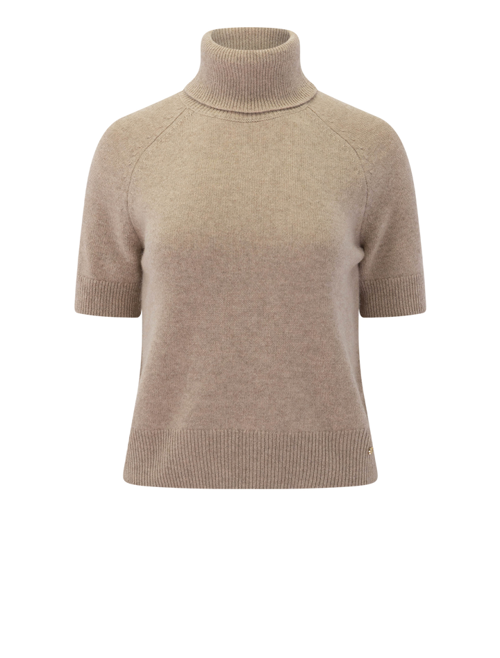 jackson turtleneck sweater in stone melange