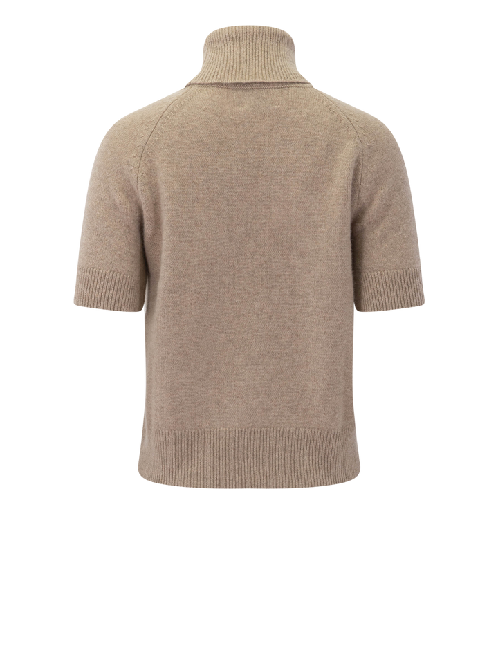 jackson turtleneck sweater in stone melange