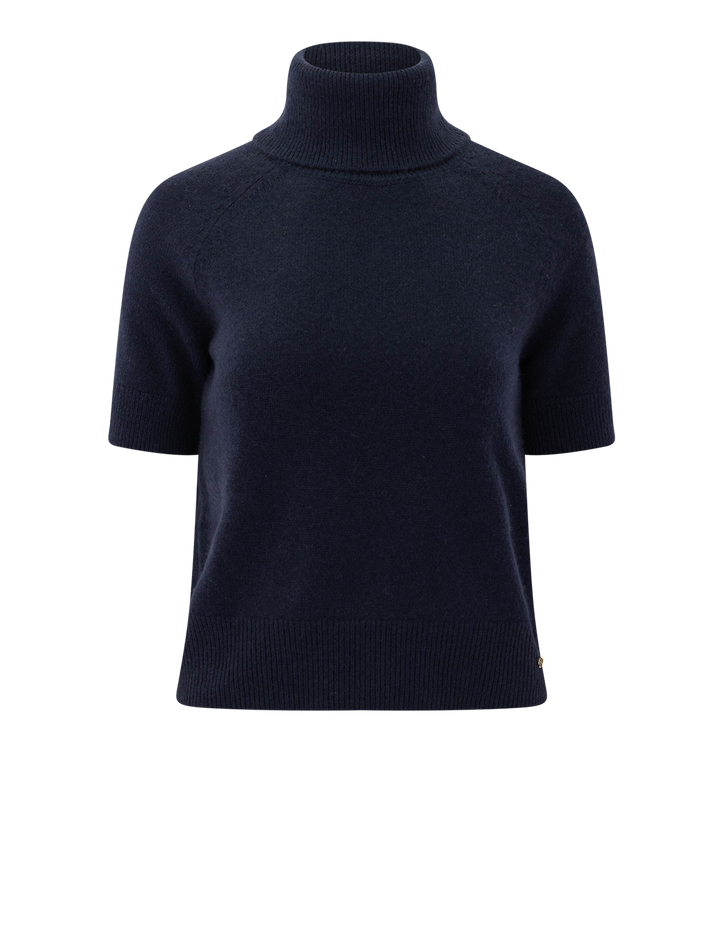 jackson turtleneck sweater in midnight blue