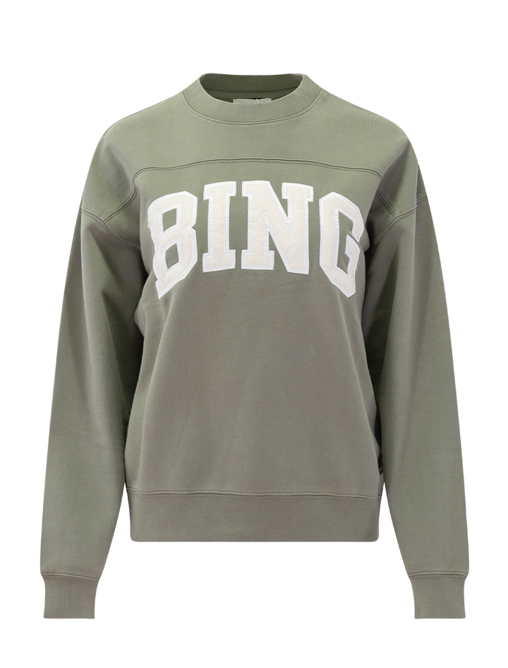 trenton bing sweatshirt in washed olive