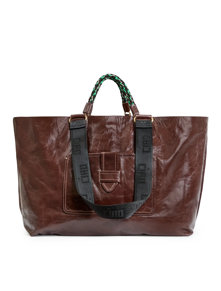 grande bateau tote in mocha