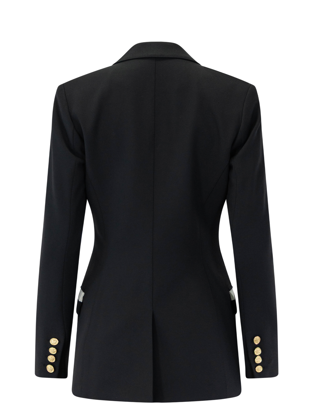 taped blazer in black and white