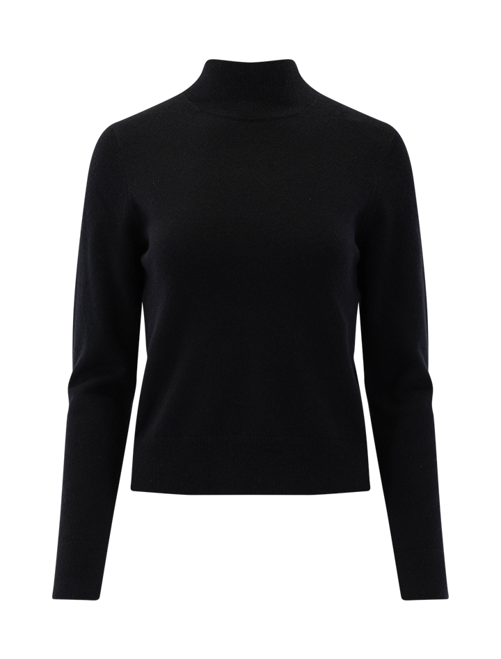 turtleneck in black cashmere