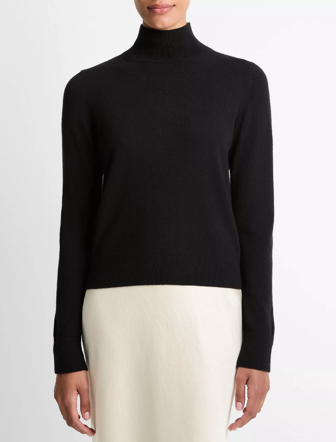 turtleneck in black cashmere