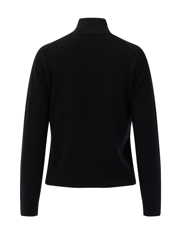 turtleneck in black cashmere