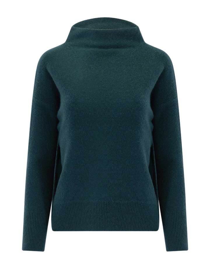 funnel neck pullover in juniper