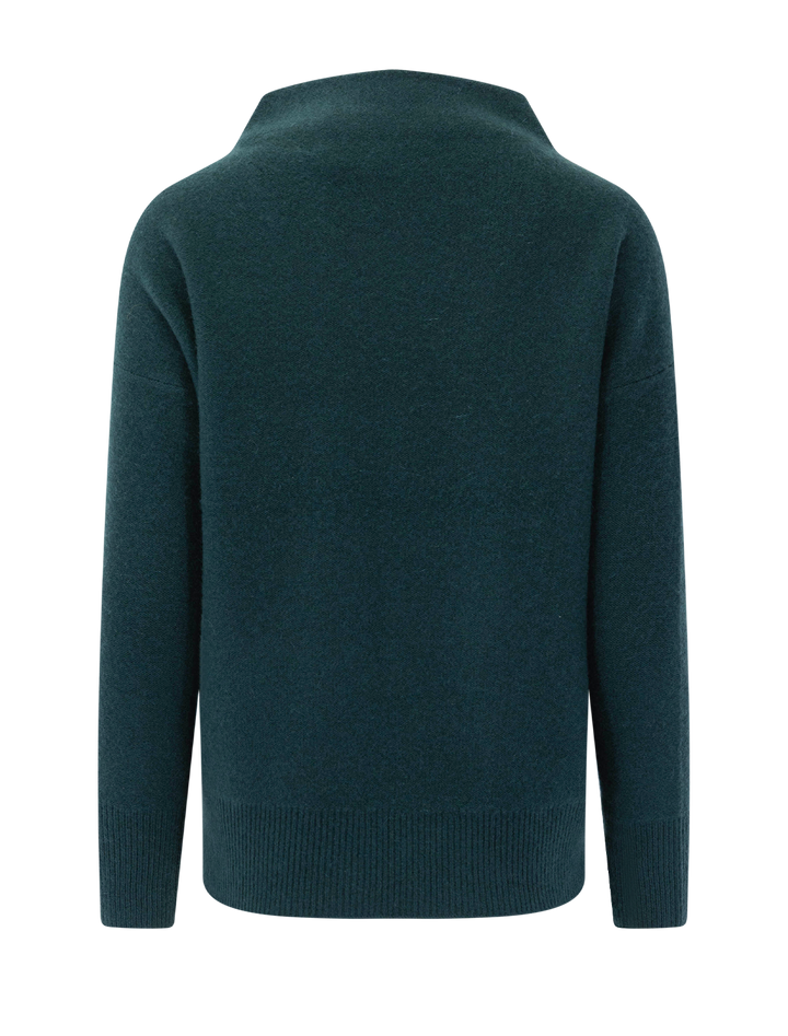 funnel neck pullover in juniper