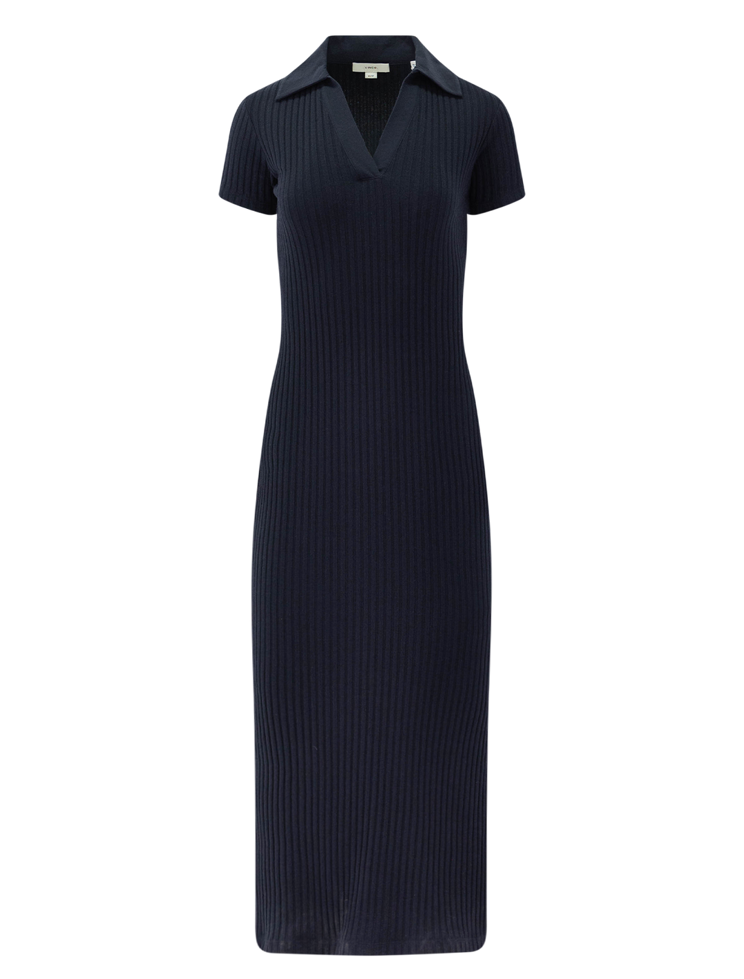 rib short sleeve polo dress in coastal Twigs rib short sleeve polo dress in coastal Twigs