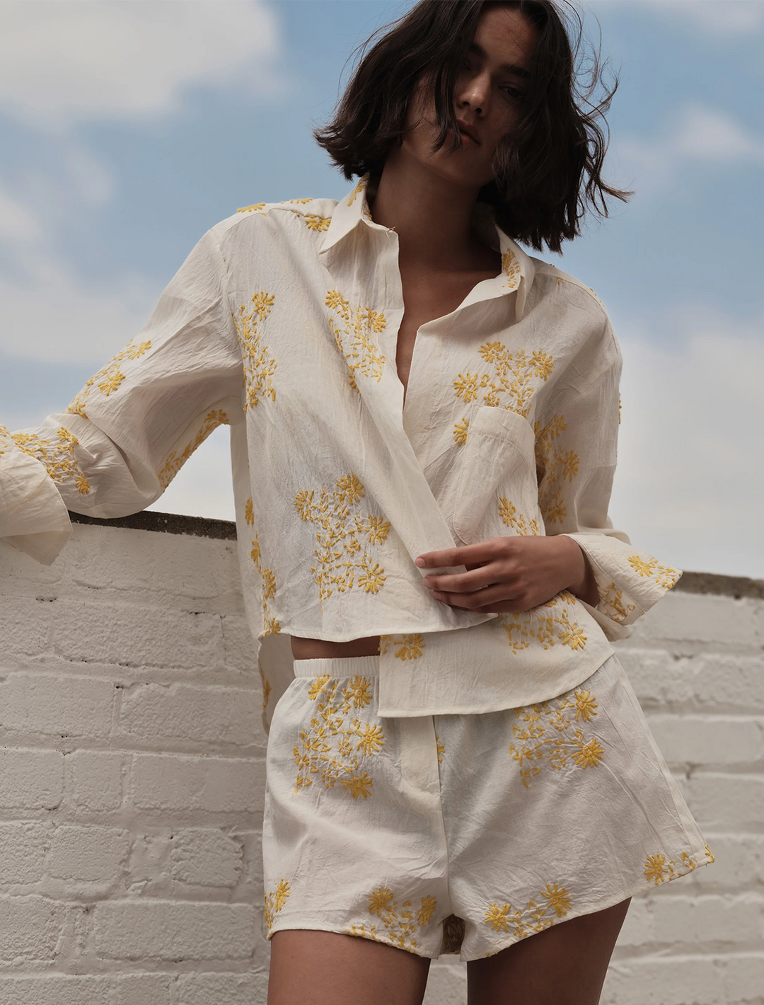 the belle in yellow handstitch