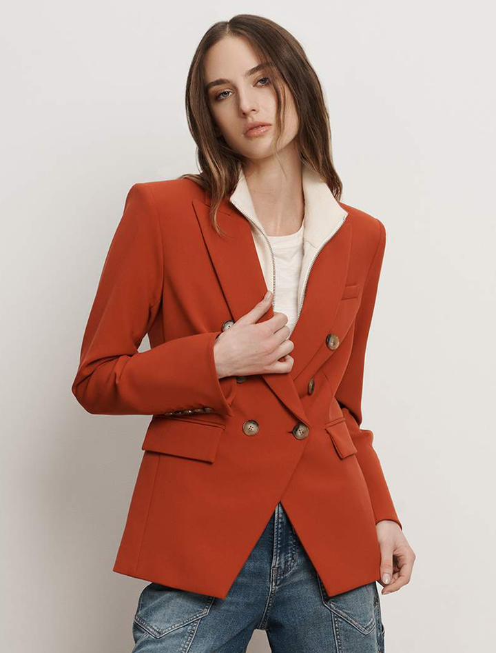 miller dickey jacket in carnelian red