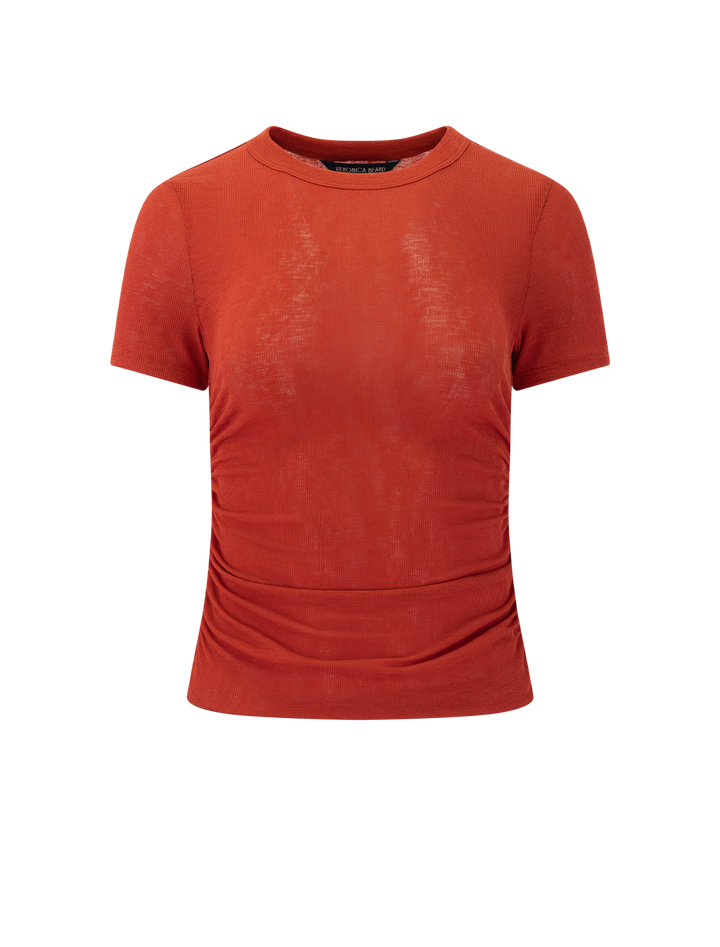 remus tee in carnelian red