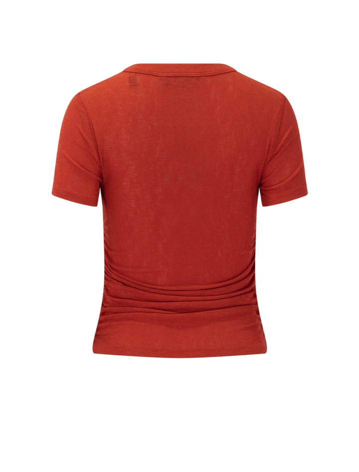 remus tee in carnelian red
