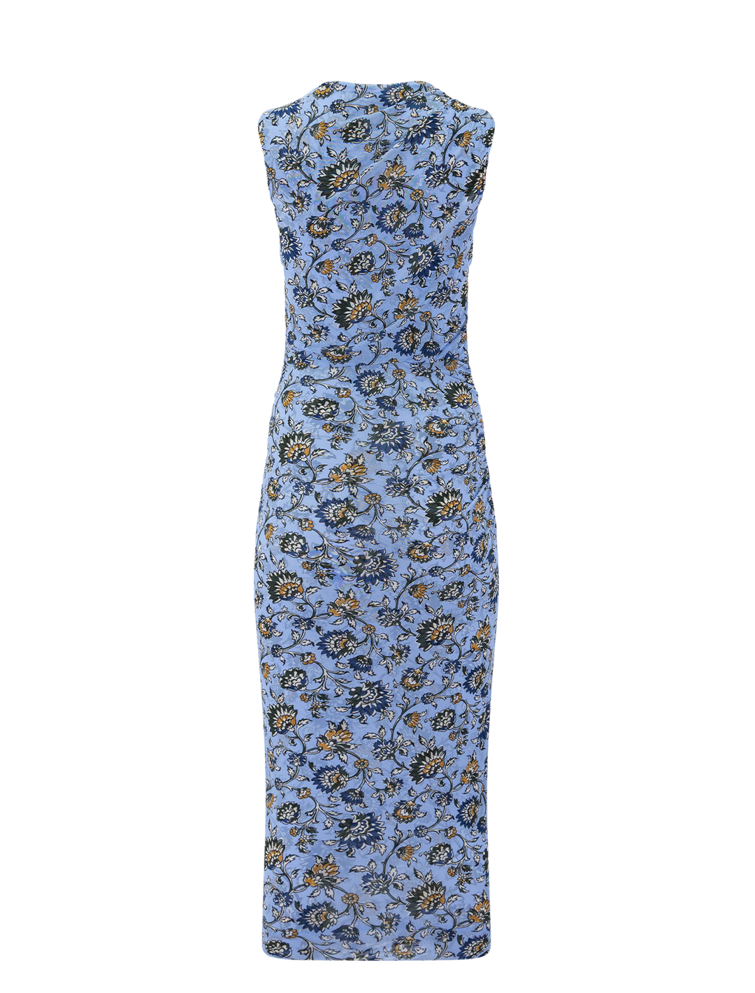 sylviani dress in ice blue multi print