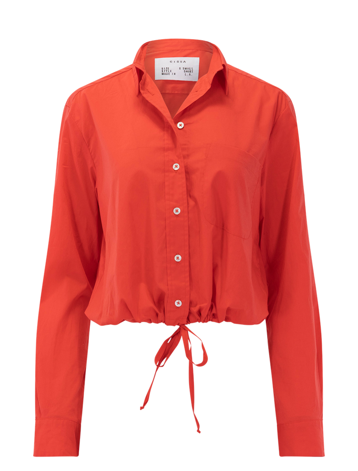 the tunnel top in poppy tana lawn cotton