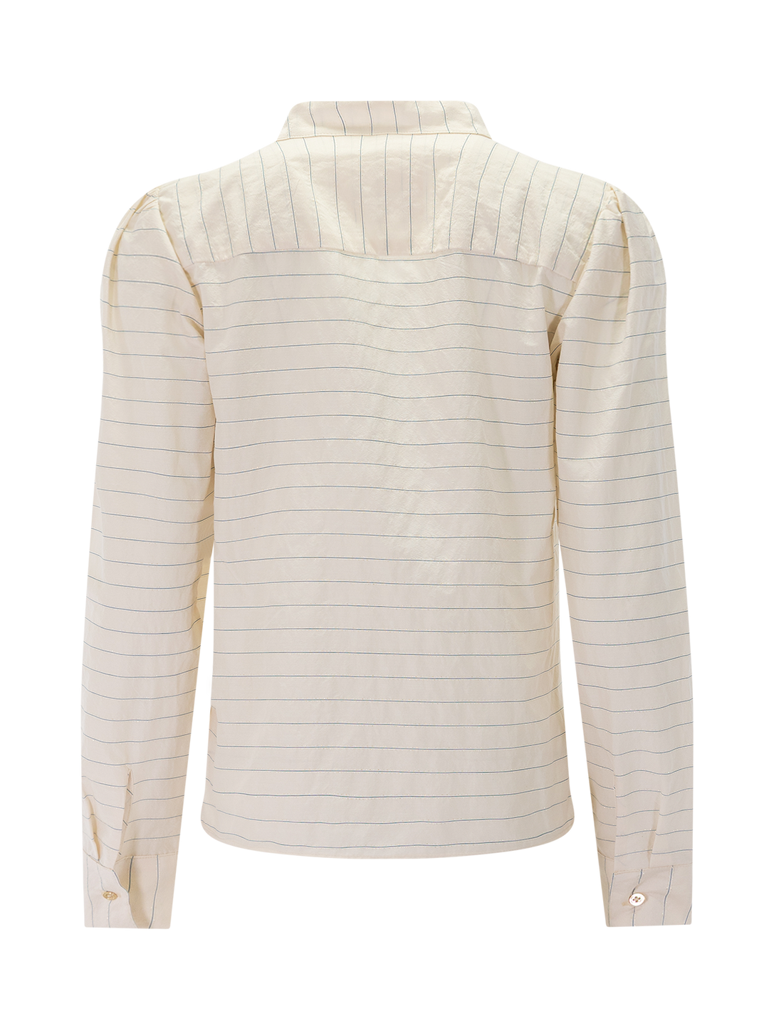 the puff shirt in gold lurex stripe
