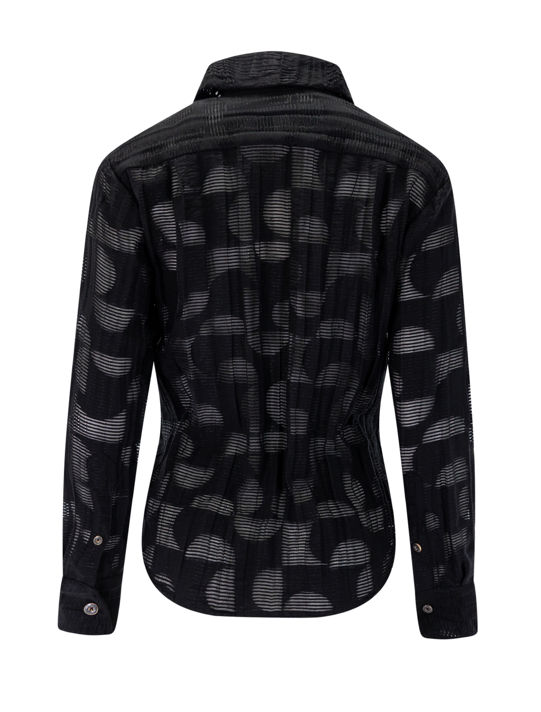 the daily shirt in black taffeta