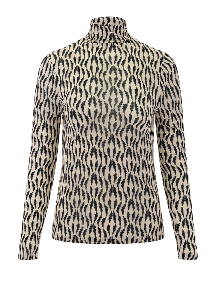 aurelia jersey long sleeve turtleneck in silhouette