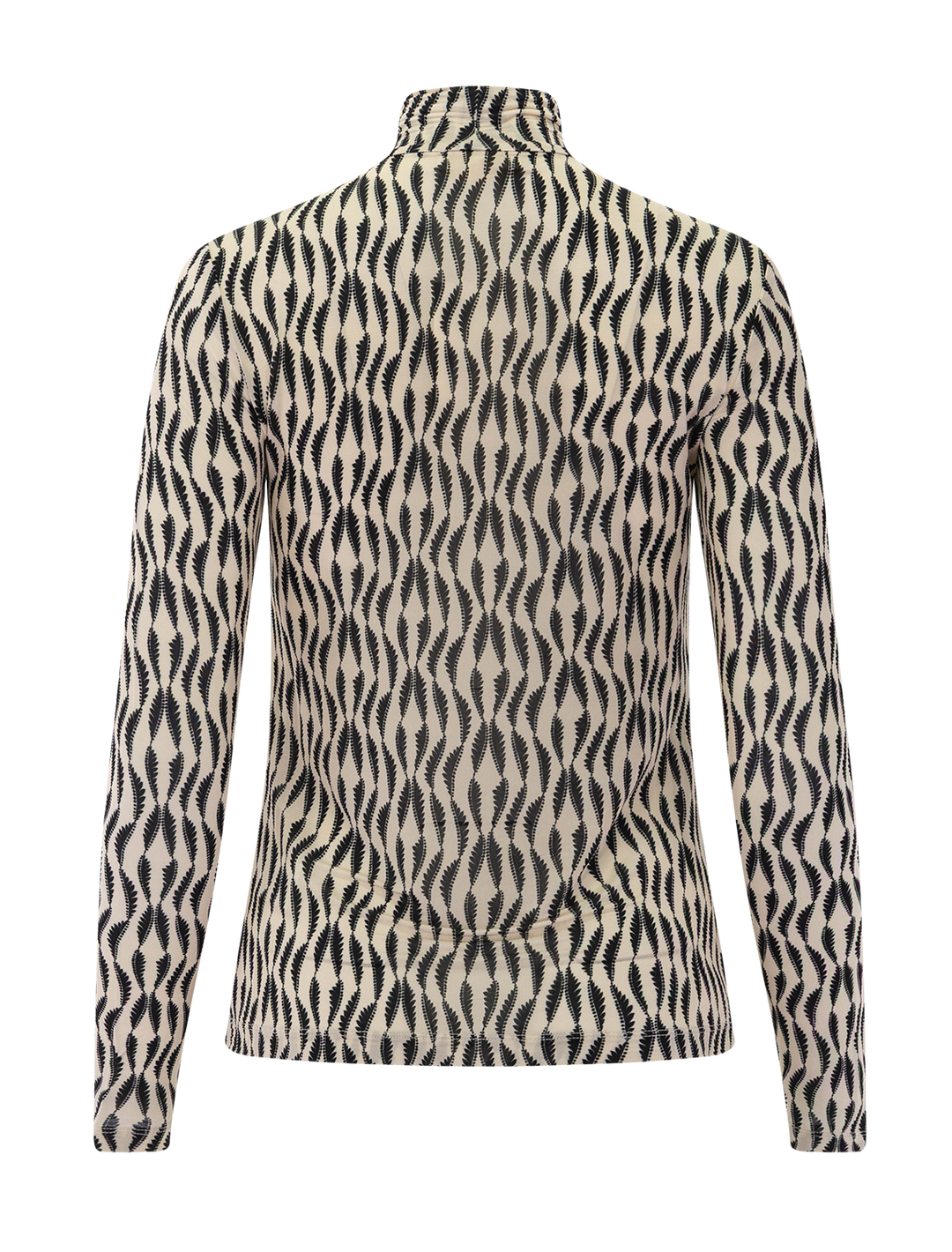 aurelia jersey long sleeve turtleneck in silhouette