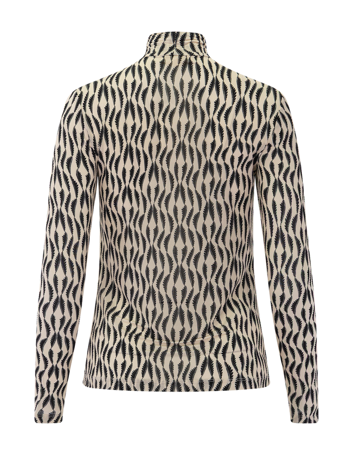 aurelia jersey long sleeve turtleneck in silhouette