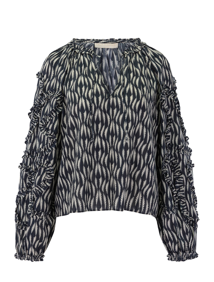 azrou blouse in graphite