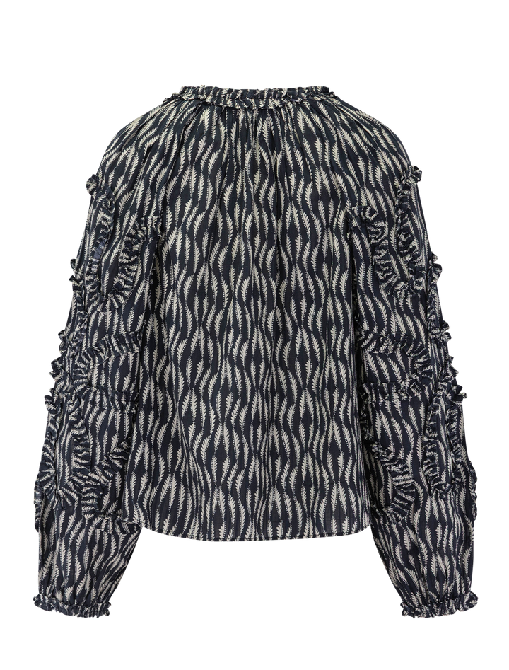 azrou blouse in graphite