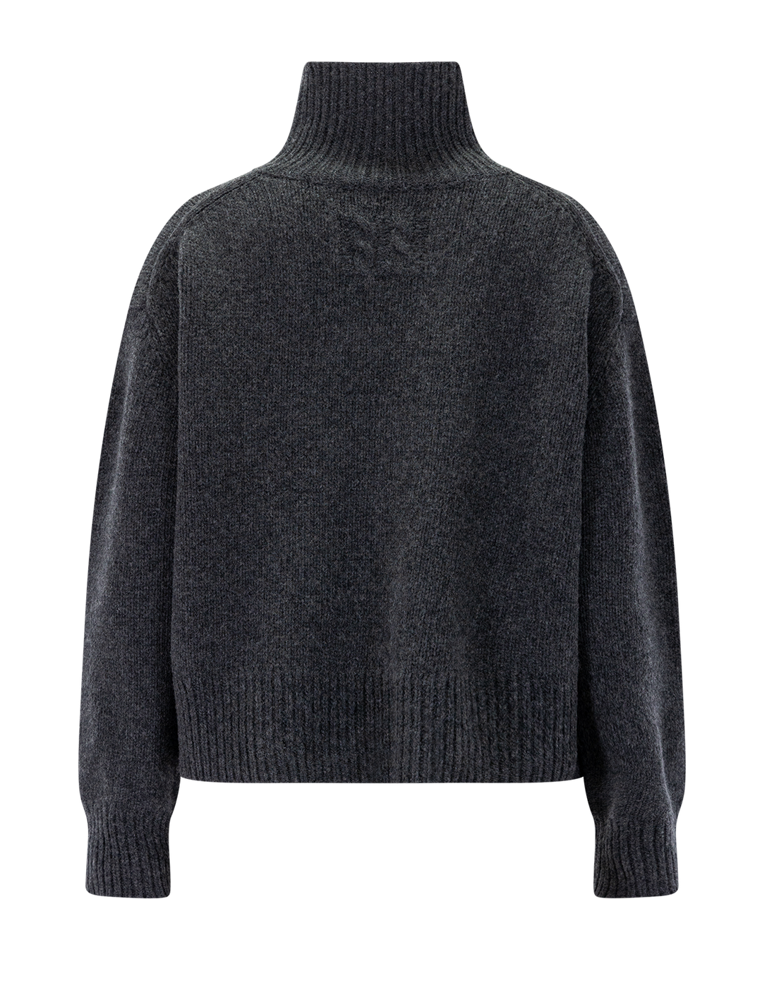 omaira sweater in dark charcoal melange