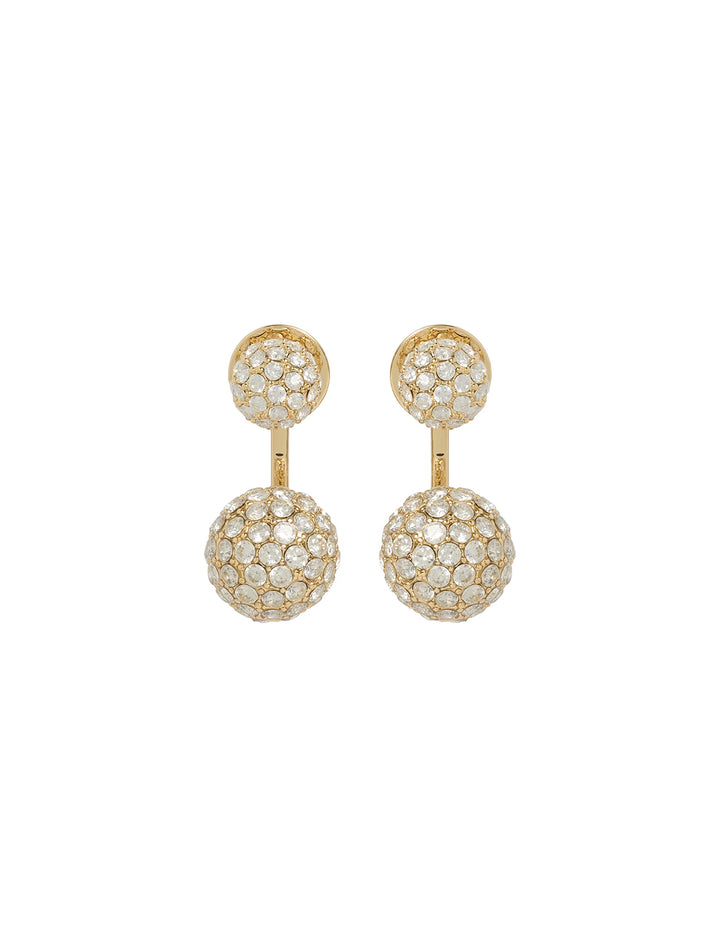 the floating pavé ball earrings earrings