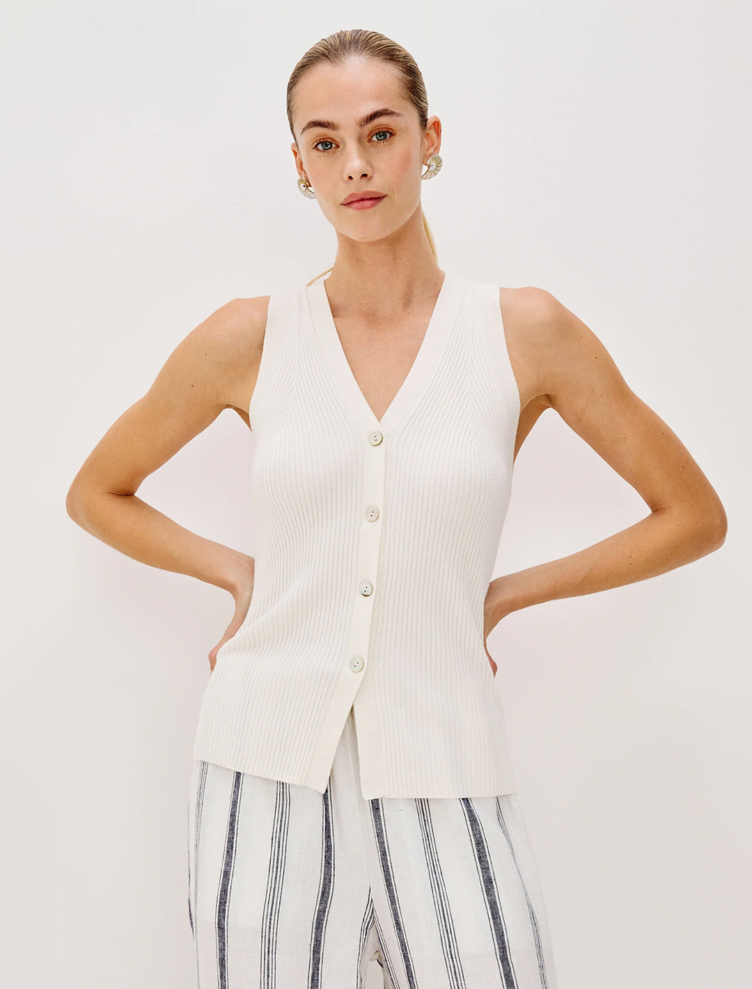 tatia top in ecru