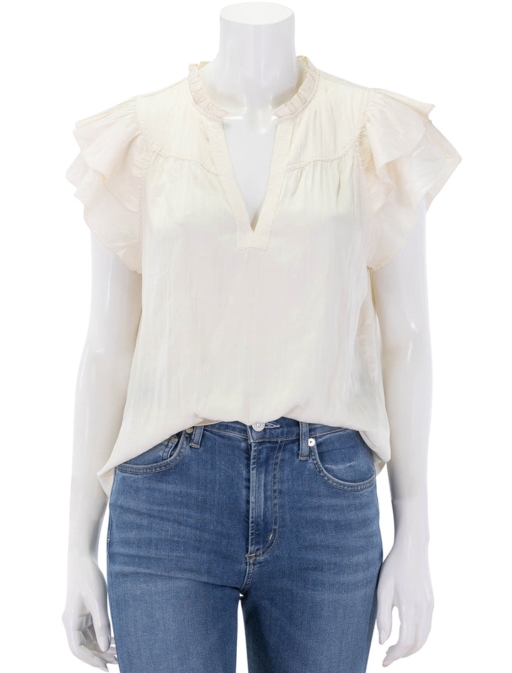 calista top in ivory