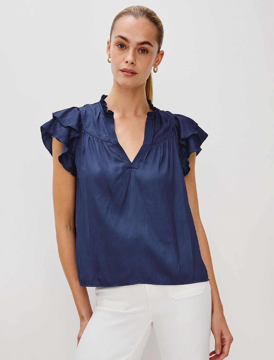 calista top in admiral blue