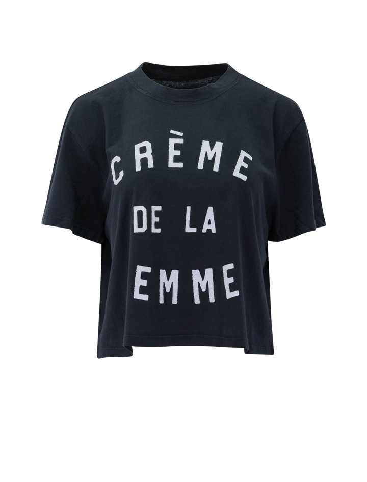 creme de femme shrunken boy tee