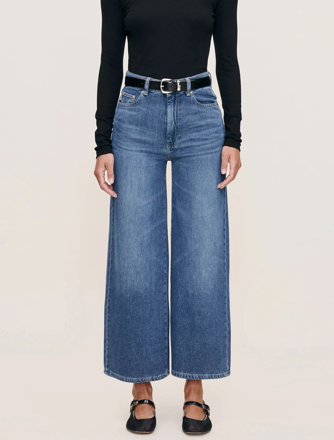 hepburn wide leg ankle in del ray