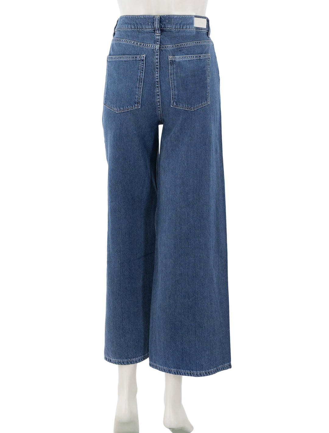 back view of hepburn wide leg ankle in del ray