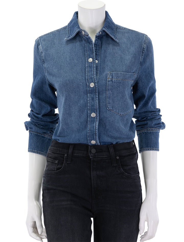 ines shirt in lapis