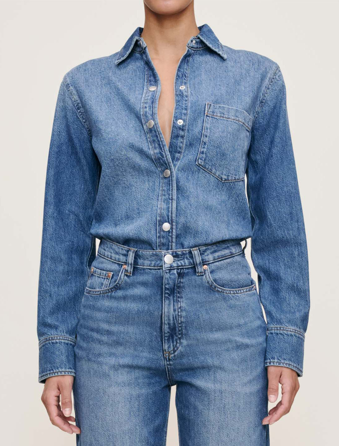 ines shirt in lapis