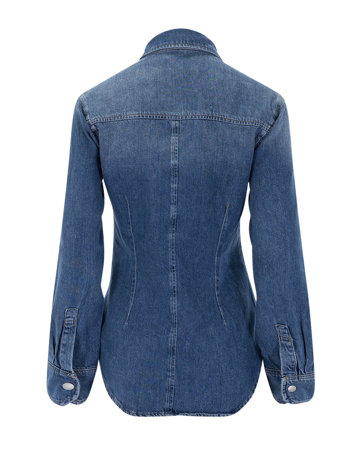 ines shirt in lapis